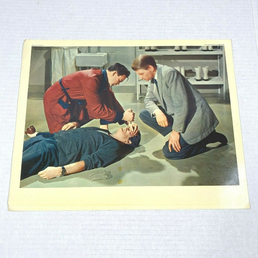 Behind‎ The Mask 1958 Original Lobby Card Movie Poster Michael Redgrave British